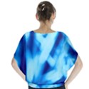 Blue Abstract 2 Batwing Chiffon Blouse View2