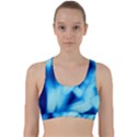 Blue Abstract 2 Back Weave Sports Bra View1