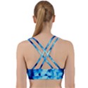 Blue Abstract 2 Back Weave Sports Bra View2