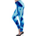 Blue Abstract 2 Lightweight Velour Leggings View3