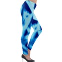 Blue Abstract 2 Lightweight Velour Leggings View4