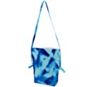 Blue Abstract 2 Folding Shoulder Bag View1