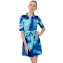 Blue Abstract 2 Belted Shirt Dress View1