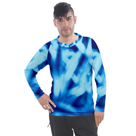 Blue Abstract 2 Men s Pique Long Sleeve Tee by DimitriosArt