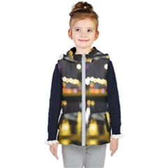 City Lights Kids  Hooded Puffer Vest by DimitriosArt