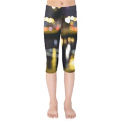 City Lights Kids  Capri Leggings  by DimitriosArt