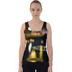 City Lights Velvet Tank Top by DimitriosArt