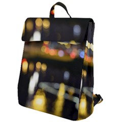 City Lights Flap Top Backpack by DimitriosArt