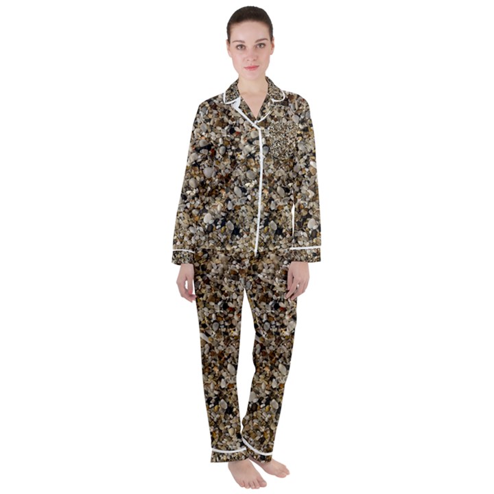 Universe Pattern Satin Long Sleeve Pajamas Set