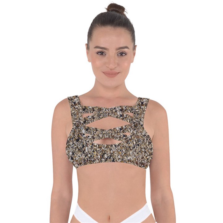 Universe Pattern Bandaged Up Bikini Top