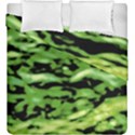 Green  Waves Abstract Series No11 Duvet Cover Double Side (King Size) View2