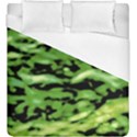 Green  Waves Abstract Series No11 Duvet Cover (King Size) View1