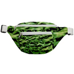 Green  Waves Abstract Series No11 Fanny Pack by DimitriosArt