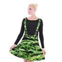 Green  Waves Abstract Series No11 Suspender Skater Skirt View1