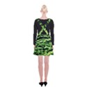 Green  Waves Abstract Series No11 Suspender Skater Skirt View2