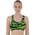 Green  Waves Abstract Series No11 Back Weave Sports Bra View1