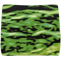 Green  Waves Abstract Series No11 Seat Cushion