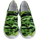 Green  Waves Abstract Series No11 Women s Lightweight Slip Ons View1