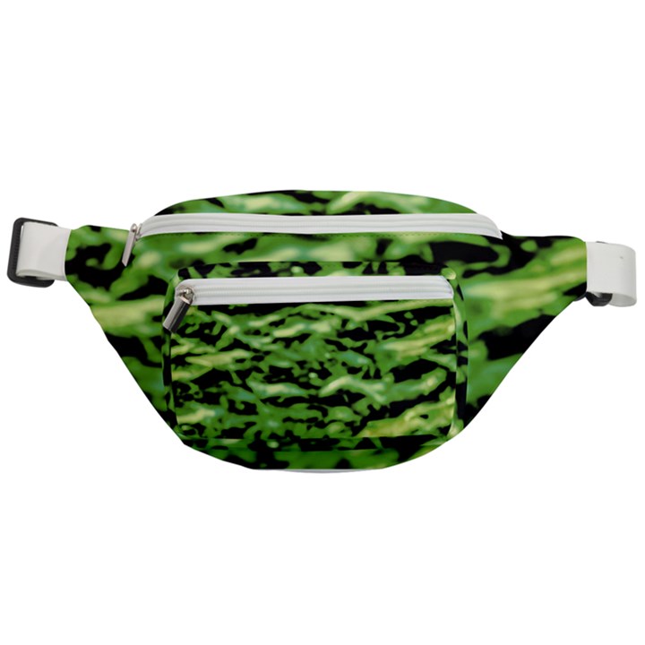 Green  Waves Abstract Series No11 Fanny Pack