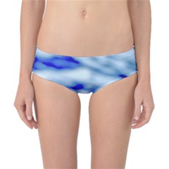 Blue Waves Abstract Series No10 Classic Bikini Bottoms by DimitriosArt