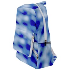 Blue Waves Abstract Series No10 Travelers  Backpack by DimitriosArt