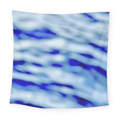 Blue Waves Abstract Series No10 Square Tapestry (large) by DimitriosArt