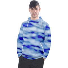 Blue Waves Abstract Series No10 Men s Pullover Hoodie by DimitriosArt