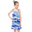 Blue Waves Abstract Series No10 Kids  Overall Dress View1