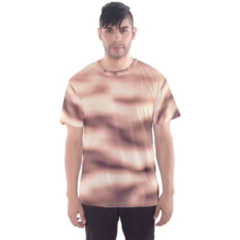 Pink  Waves Abstract Series No6 Men s Sport Mesh Tee by DimitriosArt