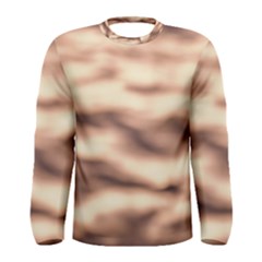 Pink  Waves Abstract Series No6 Men s Long Sleeve Tee by DimitriosArt