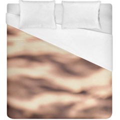 Pink  Waves Abstract Series No6 Duvet Cover (king Size) by DimitriosArt