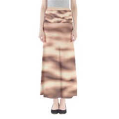 Pink  Waves Abstract Series No6 Full Length Maxi Skirt