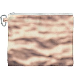 Pink  Waves Abstract Series No6 Canvas Cosmetic Bag (xxxl) by DimitriosArt