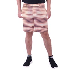 Pink  Waves Abstract Series No6 Men s Pocket Shorts by DimitriosArt