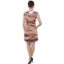 Pink  Waves Abstract Series No5 Drawstring Hooded Dress View2