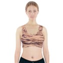 Pink  Waves Abstract Series No5 Sports Bra With Pocket View1