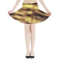 Yellow  Waves Abstract Series No10 Mini Flare Skirt View3