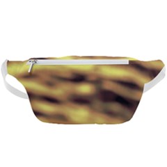 Yellow  Waves Abstract Series No10 Waist Bag  by DimitriosArt