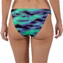 Green  Waves Abstract Series No6 Band Bikini Bottom View2