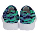 Green  Waves Abstract Series No6 Kids  Velcro No Lace Shoes View4