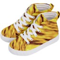 Yellow  Waves Abstract Series No8 Kids  Hi-Top Skate Sneakers View2