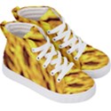 Yellow  Waves Abstract Series No8 Kids  Hi-Top Skate Sneakers View3