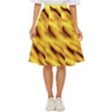 Yellow  Waves Abstract Series No8 Classic Short Skirt View1