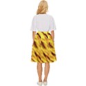 Yellow  Waves Abstract Series No8 Classic Short Skirt View4