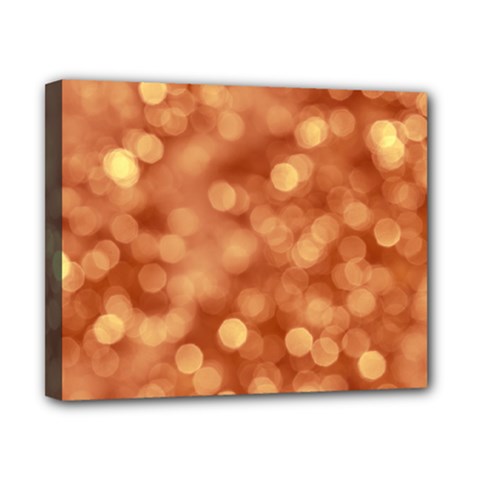 Light Reflections Abstract No7 Peach Canvas 10  X 8  (stretched) by DimitriosArt