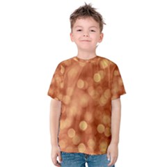 Light Reflections Abstract No7 Peach Kids  Cotton Tee