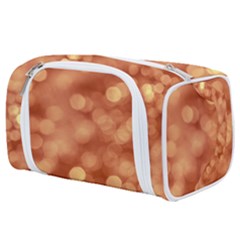 Light Reflections Abstract No7 Peach Toiletries Pouch by DimitriosArt