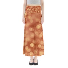 Light Reflections Abstract No7 Peach Full Length Maxi Skirt by DimitriosArt