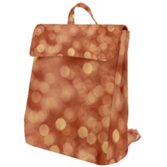 Light Reflections Abstract No7 Peach Flap Top Backpack by DimitriosArt