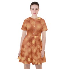 Light Reflections Abstract No7 Peach Sailor Dress